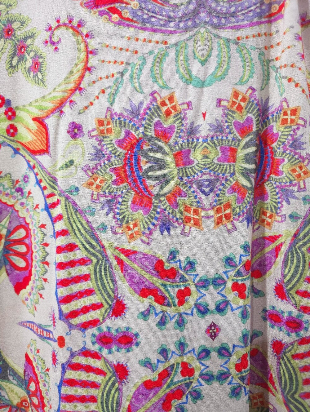 Desigual Multi-Color Boho Mandala Paisley Sleeveless Layered Tank Top, S - Picture 12 of 14